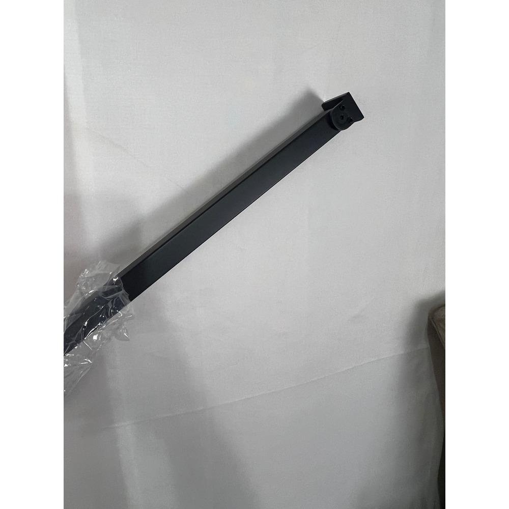 Matte Black Frameless Shower Glass Support Bar 47in Stainless Steel Stabilizer